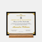 Formal Leadership Heritage Gold Award Certificate Acrylschild (Vorderseite)