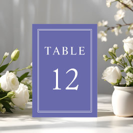 Formal Lila Lavendel Wedding Tischnummer