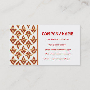 Formal Maroon and Gold Business Card Visitenkarte