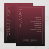 Formal Maroon Ceremony Program Programm (Vorne/Hinten)