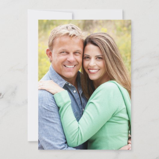 Formal Minimal Dusty Blue Save the Date Calendar (Rückseite)