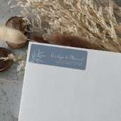 Formal Minimal Dusty Blue Wedding Return