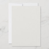 Formal Modern Classic Elevated Green Ecru Wedding Save The Date (Rückseite)