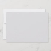 Formal Modern Classic Elevated Ivory Wedding RSVP (Rückseite)