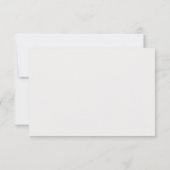 Formal Modern Classic Golden Lys Ivory Wedding RSVP Karte (Rückseite)