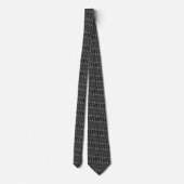 Formal Modern Neck Tie - Black Brown Gray Mixed Krawatte (Rückseite)
