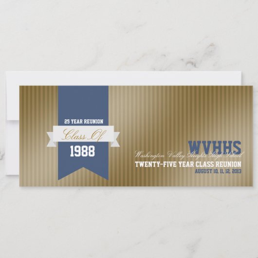 Formal moderne High School Wiedersehen Einladung (Vorderseite)