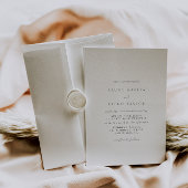 Formal Moderne Skripthochzeit Einladung