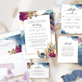 Formal Mystic Garden Celestial Wedding Einladung