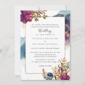 Formal Mystic Garden Celestial Wedding Einladung (Vorderseite)