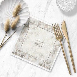 Formal Paisley Wedding Champagne ID767 Napkins Serviette