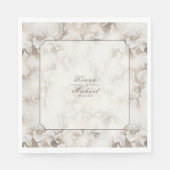 Formal Paisley Wedding Champagne ID767 Napkins Serviette (Vorderseite)