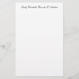 Formal Personal Stationery