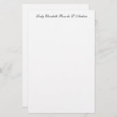 Formal Personal Stationery (Vorne/Hinten)