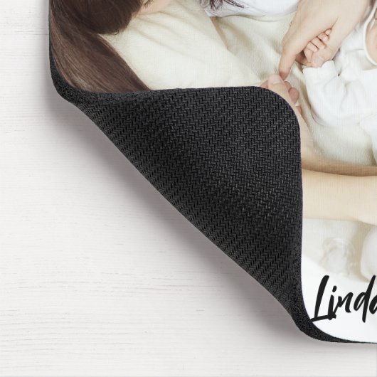 Formal Photo Personalized Simple Mousepad (Ecke)