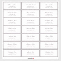 Formal Plum Classic Wedding Guest Address