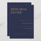 Formal Probe Dinner Card Einladung (Vorne/Hinten)