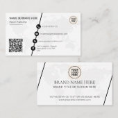 Formal QR Code Weltkarte Visitenkarte (Vorne/Hinten)