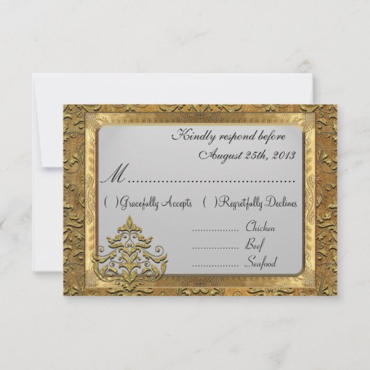 Formal RSVP-Karte Peiffer RSVP Karte (Rückseite)