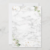 Formal Sage Green Greenerenerity Gold Marmor Hochz Einladung (Rückseite)