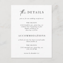 Formal Schwarze Krawatte Gold Deco Details einfüge Begleitkarte