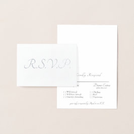 Formal Silver Foil II Gray UAWG Wedding Folienkarte