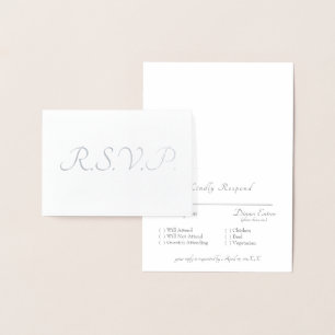 Formal Silver Foil II Gray UAWG Wedding Folienkarte