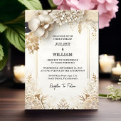Formal Simple Classic Elegant Blank Wedding Einladung