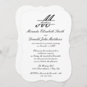 Formal Simple Elegant - Hochzeitsankündigung Einladung (Vorne/Hinten)
