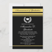 Formal Stripes Uni High School Abschluss Einladung (Vorderseite)