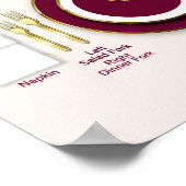 FORMAL TABELLENSETTING-POSTER - (WIE IST DER SET-T POSTER (Ecke)