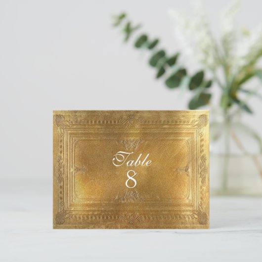 Formal Tischnummer Card Peiffer (Stehend Vorderseite)