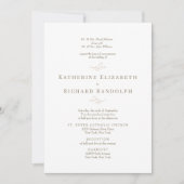 Formal Traditional Gold Text 2 Venue Wedding (Vorderseite)