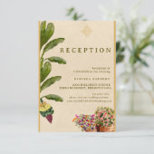 Formal Traditional Wedding Enclosure Card Begleitkarte (Stehend Vorderseite)