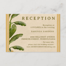 Formal Traditional Wedding Enclosure Card