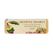 Formal Traditional Wedding Return Address Label  (Vorne)