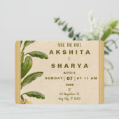 Formal Traditional Wedding Save the Date (Stehend Vorderseite)