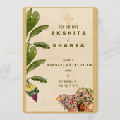 Formal Traditional Wedding Save the Date  (Vorderseite)