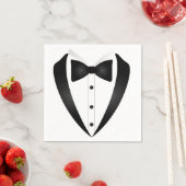 Formal Tuxedo Cocktail Serviette (Beispiel)