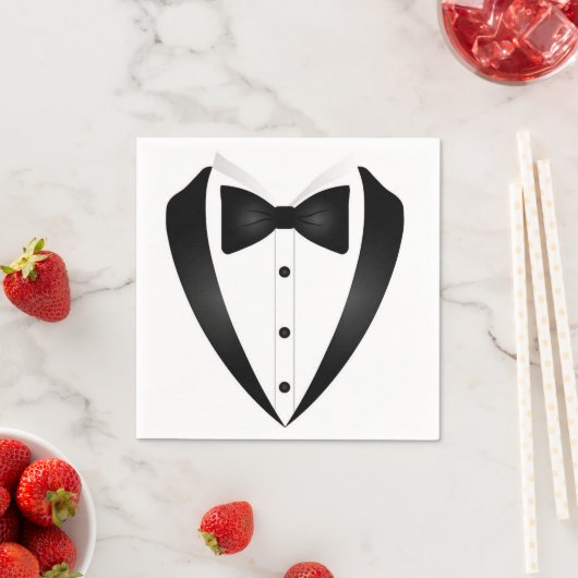 Formal Tuxedo Cocktail Serviette (Beispiel)