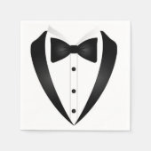 Formal Tuxedo Cocktail Serviette (Vorderseite)