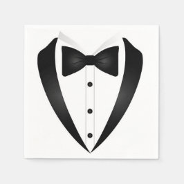 Formal Tuxedo Cocktail Serviette