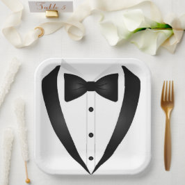 Formal Tuxedo Square Pappteller