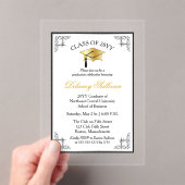 Formal Uni-Abschluß Party Imitats Gold Acryleinladungen (Insitu (Handheld))