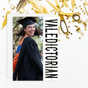 FORMAL VALEDICTORIAN Foto Abschluss Ankündigung