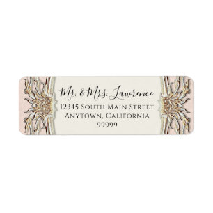 Formal Viktorianisch Blush Pink in Gold Wedding