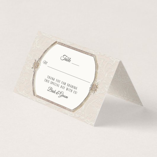 Formal Viktorianisch Elegant Ivory n Gold Empfang (Vorderseite)