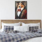 Formal Wear Tuxedo Shetland Sheepdog | Sheltie Leinwanddruck (Insitu (Schlafzimmer))