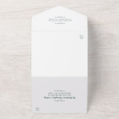 Formal Wedding Emerald Green Trifold All In One Einladung (Außenbereich)