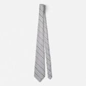 Formal Wedding Grey Men's Neck Tie Krawatte (Vorderseite)
